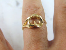 Load image into Gallery viewer, Womens Vintage Estate 14k Yellow Gold Heart Ring 4.2g #E4240