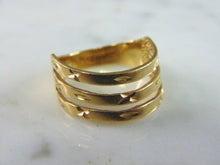 Load image into Gallery viewer, Womens Vintage Estate 14k Yellow Gold Modernist Ring 4.2g E4244