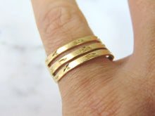 Load image into Gallery viewer, Womens Vintage Estate 14k Yellow Gold Modernist Ring 4.2g E4244