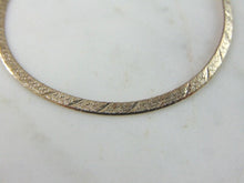 Load image into Gallery viewer, Womens Vintage Estate Sterling Silver Herringbone Bracelet 2g E2278