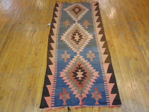 Vintage Estate Semi-Antique Handmade Klim Rug E36