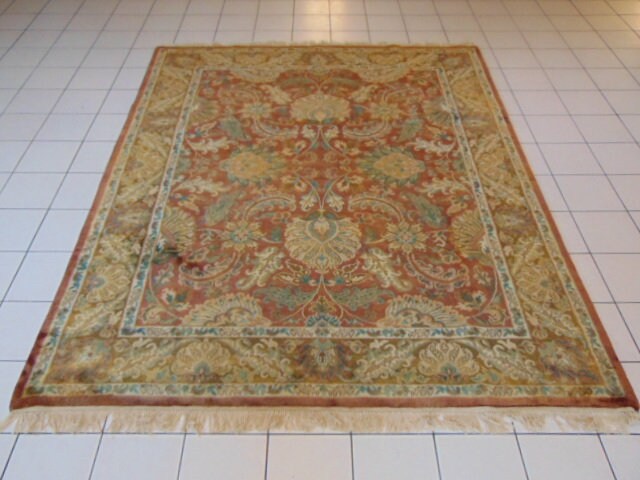 Vintage Estate Semi-Antique Handmade Kashan Rug E201