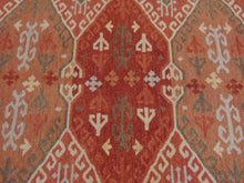 Load image into Gallery viewer, Vintage Estate Handmade Indo Flatweave Kazak Design Rug E205