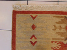 Load image into Gallery viewer, Vintage Estate Handmade Indo Flatweave Kazak Design Rug E205