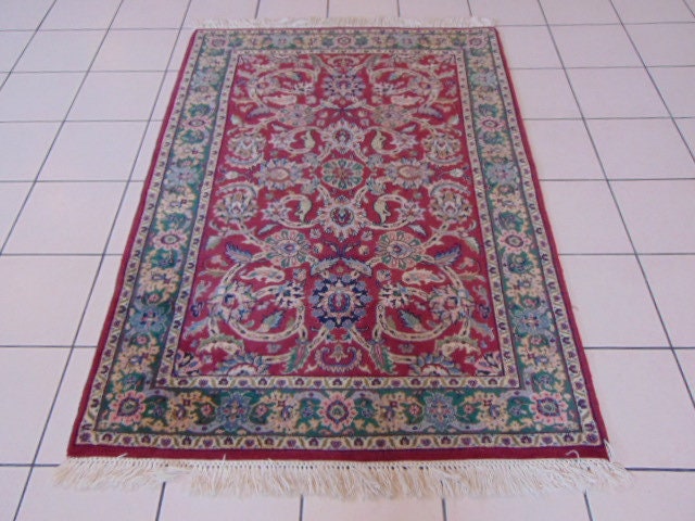 Vintage Estate Handmade Indo Agra Rug E232