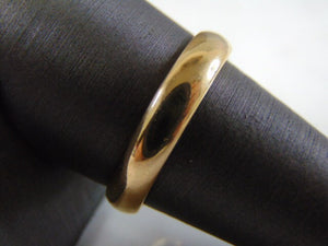 Mens Vintage Estate 14K Yellow Gold Wedding Band Ring 6.4g #E4048