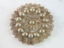 Load image into Gallery viewer, Womens Vintage Estate Sterling Silver Modernist Brooch 15.5g E5492