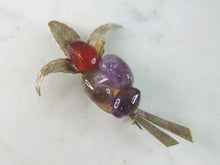 Load image into Gallery viewer, Womens Vintage Estate Sterling Silver Modernist Multi Stone Brooch 11.1g E5497