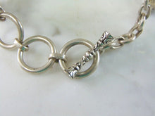 Load image into Gallery viewer, Womens Vintage Estate Sterling Silver Modernist Onyx Bracelet 79g E5568