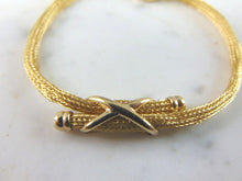 Load image into Gallery viewer, Womens Vintage Estate 18K Yellow Gold Mesh Bracelet 11.0g E4175