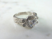 Load image into Gallery viewer, Womens Vintage Estate 18k White Gold Diamond Ring 5.2g  E4179