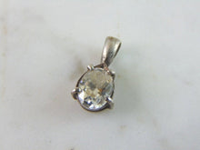 Load image into Gallery viewer, Womens Vintage Estate Sterling Silver CZ Pendant 1.2g E5616