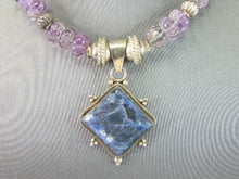 Load image into Gallery viewer, Womens Vintage Estate Sterling Silver Lapis Necklace 62.8g E5641