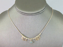 Load image into Gallery viewer, Womens Vintage Estate Sterling Silver Modernist Necklace 10g E5362