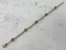 Load image into Gallery viewer, Womens Vintage Estate Sterling Silver CZ Bracelet 16.5g E5394