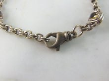 Load image into Gallery viewer, Womens Vintage Estate Sterling Silver CZ Bracelet 16.5g E5394