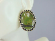 Load image into Gallery viewer, Womens Vintage Estate Sterling Silver DTR Jasper Earrings 16.5g E5451