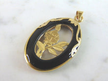 Load image into Gallery viewer, Womens Vintage Estate 14K Yellow Gold Flower Pendant 3.7g E4182