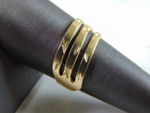 Load image into Gallery viewer, Womens Vintage Estate 14k Yellow Gold Modernist Ring 4.2g E4244