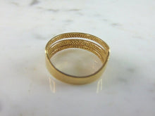 Load image into Gallery viewer, Womens Vintage Estate 14k Yellow Gold Modernist Ring 4.2g E4244