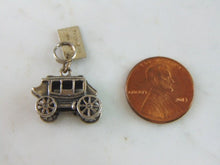 Load image into Gallery viewer, Womens Vintage Estate Sterling Silver Carriage Charm 3.6g E4378