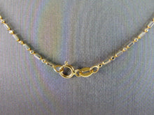 Load image into Gallery viewer, Womens Vintage Estate 14K Yellow Gold Necklace S Pendant 4.8g E4265