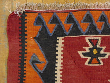 Load image into Gallery viewer, Vintage Estate Semi-Antique Handmade Flat Weave Kilim Rug E38