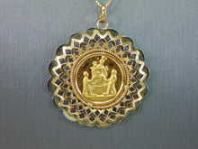Load image into Gallery viewer, Vintage Estate 18k Gold Religious Pendant Necklace 8.9g E4284