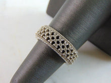 Load image into Gallery viewer, Womens Vintage Estate Sterling Silver Modernist CZ Ring 5.1g E2296