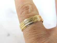 Load image into Gallery viewer, Womens Vintage Estate 14k Yellow Gold Wedding Band Ring 3.4g #E3409