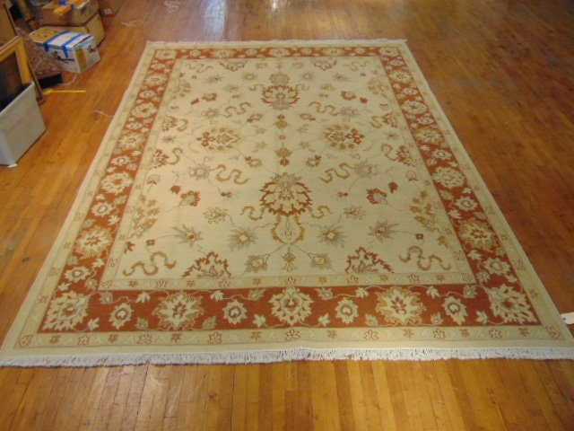 Vintage Estate Semi-Antique Handmade Indo Flatweave Rug E157