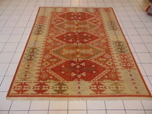 Load image into Gallery viewer, Vintage Estate Handmade Indo Flatweave Kazak Design Rug E205