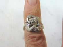 Load image into Gallery viewer, Womens Vintage Estate 14K White Gold Diamond Ring 4.7g E3428