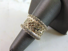 Load image into Gallery viewer, Womens Vintage Estate Sterling Silver Modernist Ring 11.2g E2317