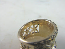 Load image into Gallery viewer, Womens Vintage Estate Sterling Silver Modernist Ring 11.2g E2317