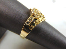 Load image into Gallery viewer, Womens 14K Yellow Gold CZ Heart 2020 Class Ring 3.2g E3440