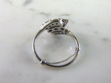 Load image into Gallery viewer, Womens Vintage Estate 14K White Gold Diamond Ring 4.4g E3442