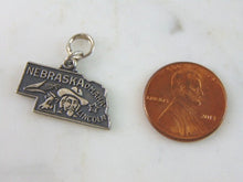 Load image into Gallery viewer, Womens Vintage Estate Sterling Silver Nebraska Charm 2.9g E2336