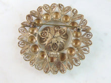 Load image into Gallery viewer, Womens Vintage Estate Sterling Silver Modernist Brooch 15.5g E5492