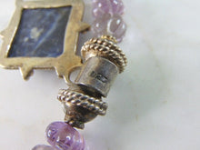 Load image into Gallery viewer, Womens Vintage Estate Sterling Silver Lapis Necklace 62.8g E5641
