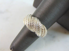 Load image into Gallery viewer, Womens Vintage Estate Sterling Silver Modernist Ring 7.9g E5273