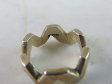 Load image into Gallery viewer, Womens Vintage Estate Sterling Silver Modernist Ring 5.6g E5274