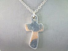 Load image into Gallery viewer, Womens Vintage Estate Fine Silver Cross Necklace 25.4g E5701