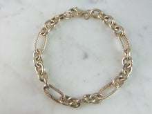 Load image into Gallery viewer, Womens Vintage Estate Sterling Silver Modernist Bracelet 15.7g E5716