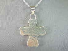 Load image into Gallery viewer, Womens Vintage Estate Sterling Silver Cross Necklace 13g E5728