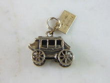 Load image into Gallery viewer, Womens Vintage Estate Sterling Silver Carriage Charm 3.6g E4378