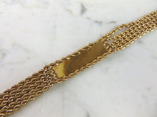 Load image into Gallery viewer, Womens 14k Yellow Gold ID Bracelet 37.6g E1704