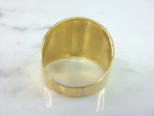 Load image into Gallery viewer, Womens 14K Yellow Gold Modernist Cigar Band Ring 8.6g  E1706