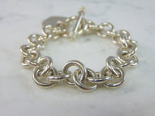 Load image into Gallery viewer, Womens Vintage Estate Sterling Silver Charm Bracelet 43.3g E5780