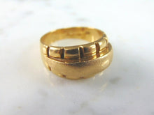 Load image into Gallery viewer, Womens Vintage Estate 18K Yellow Gold Modernist Ring, 10.7g E1709